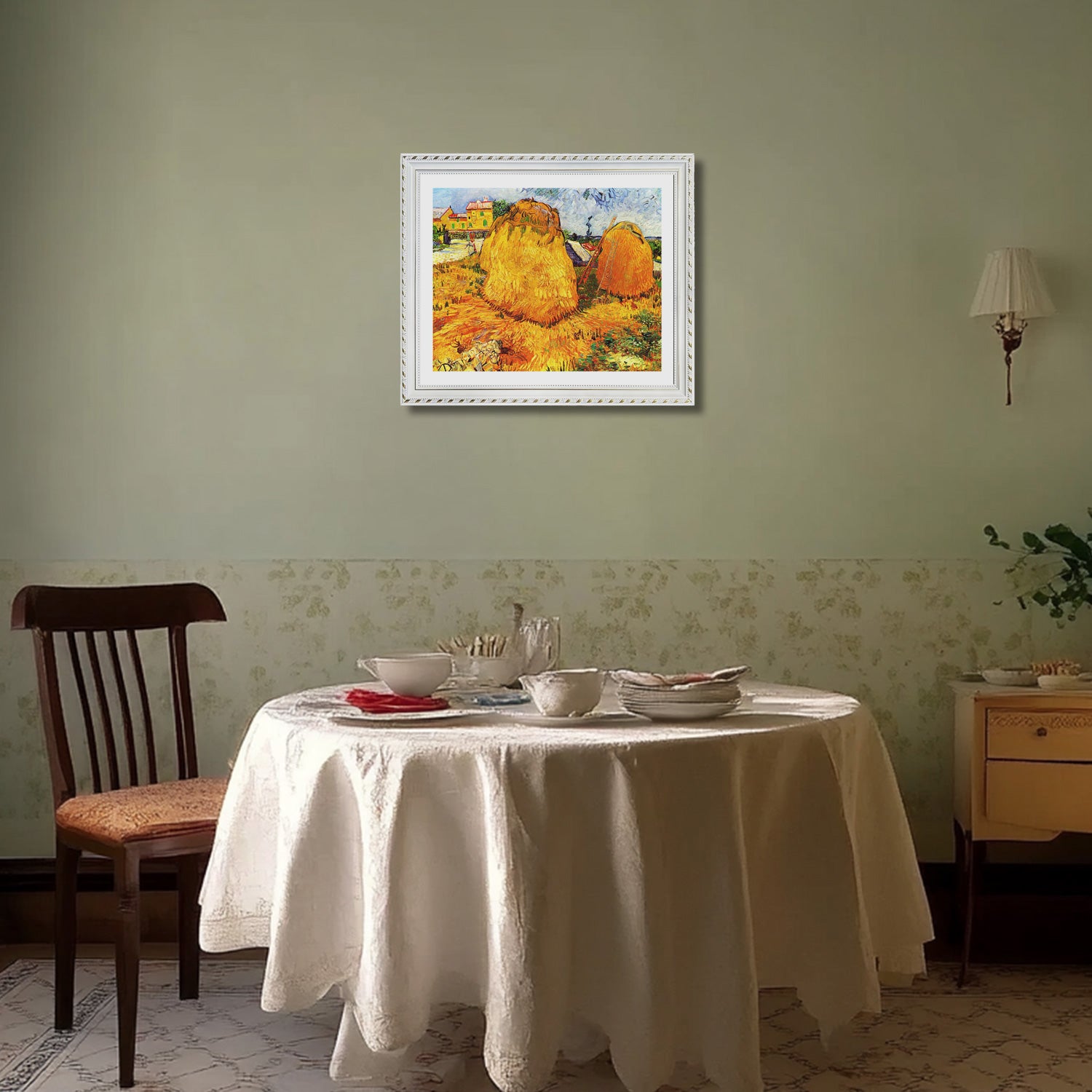 Vincent Van Gogh Haystacks In Provence Wall Art Van Gogh Poster