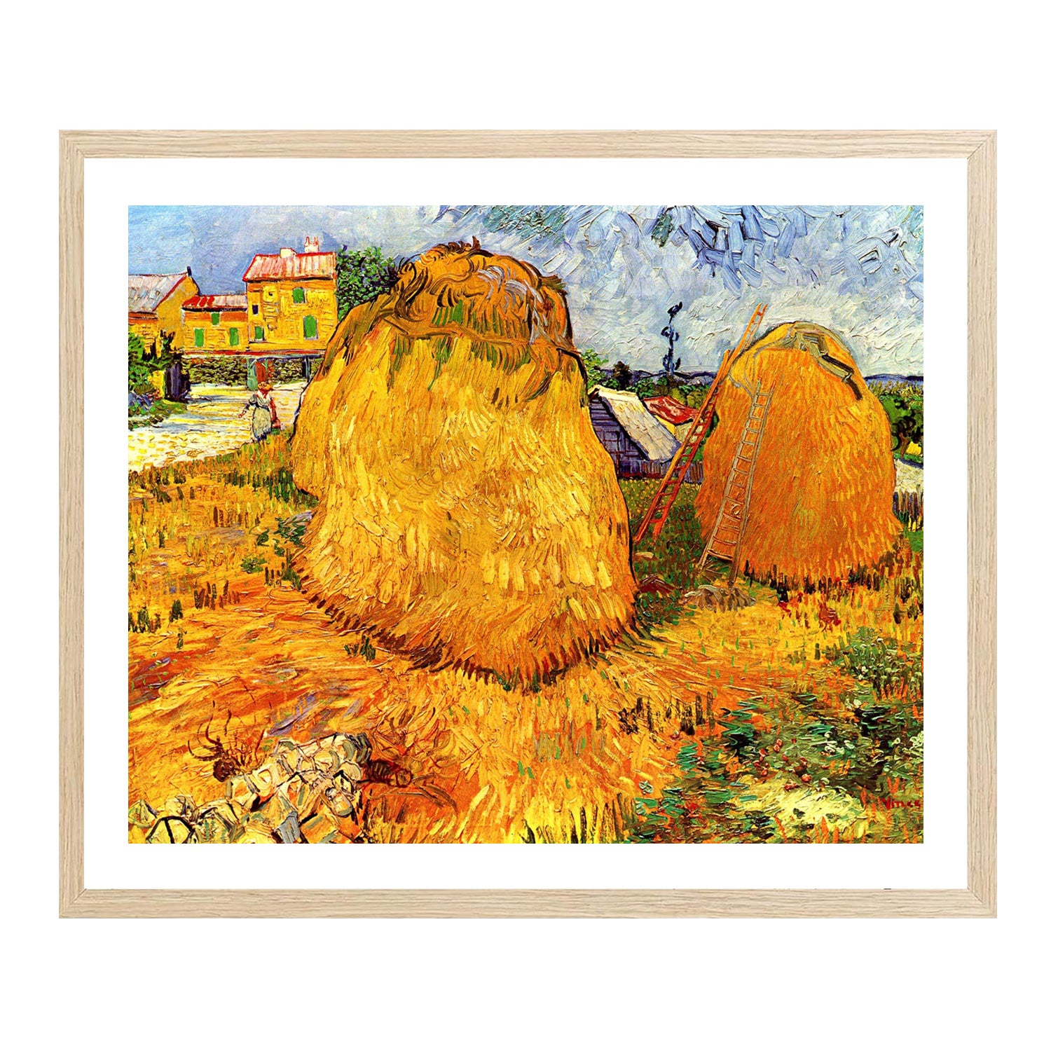 Vincent Van Gogh Haystacks In Provence Wall Art Van Gogh Poster