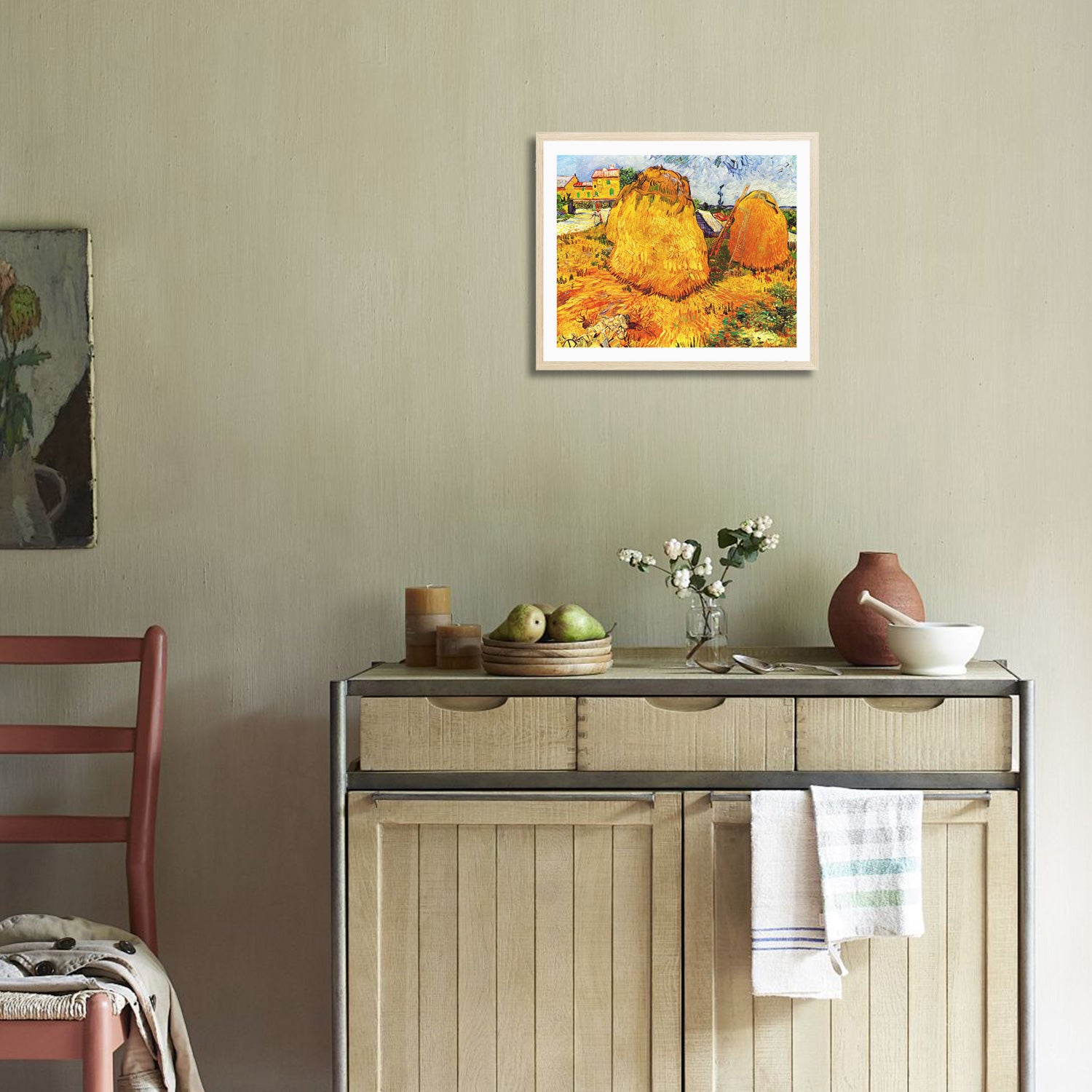 Vincent Van Gogh Haystacks In Provence Wall Art Van Gogh Poster