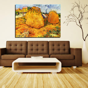 Haystacks in Provence Canvas Art