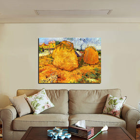 Haystacks in Provence Canvas Art