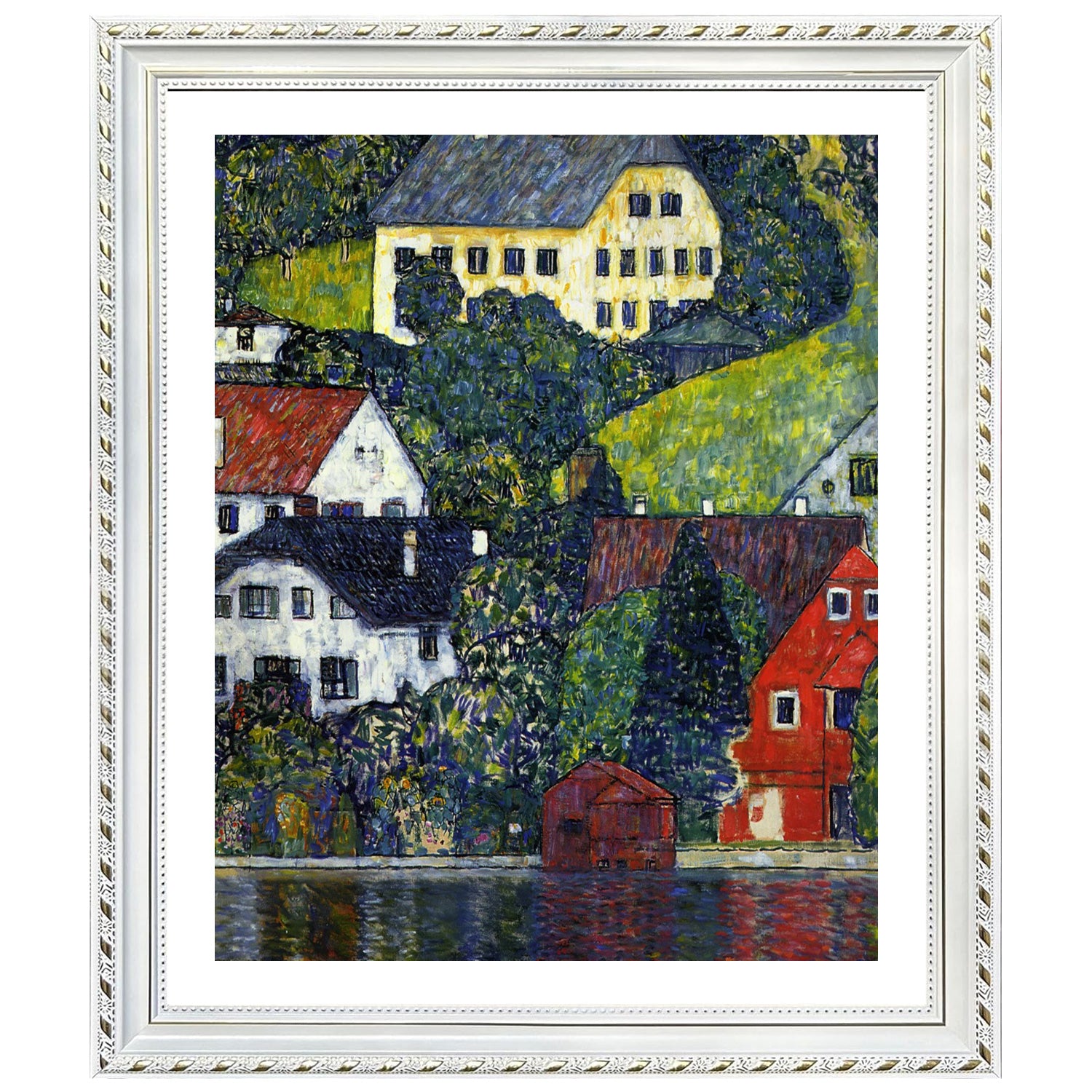Gustav Klimt Wall Art Houses In Unterach On The Attersee Poster Framed Klimt Art