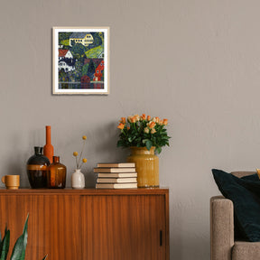 Gustav Klimt Wall Art Houses In Unterach On The Attersee Poster Framed Klimt Art