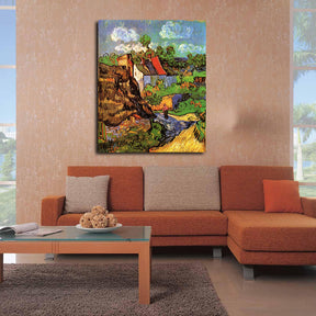 Houses in Auvers Canvas Art