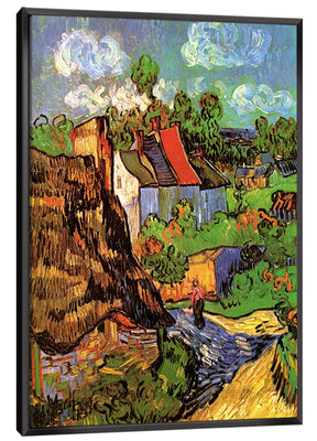 Houses in Auvers Canvas Art