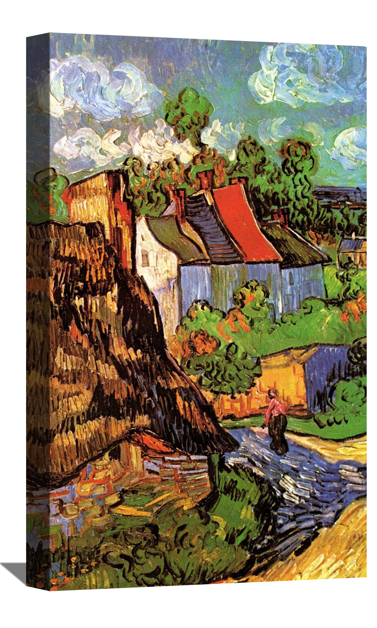 Houses in Auvers Canvas Art