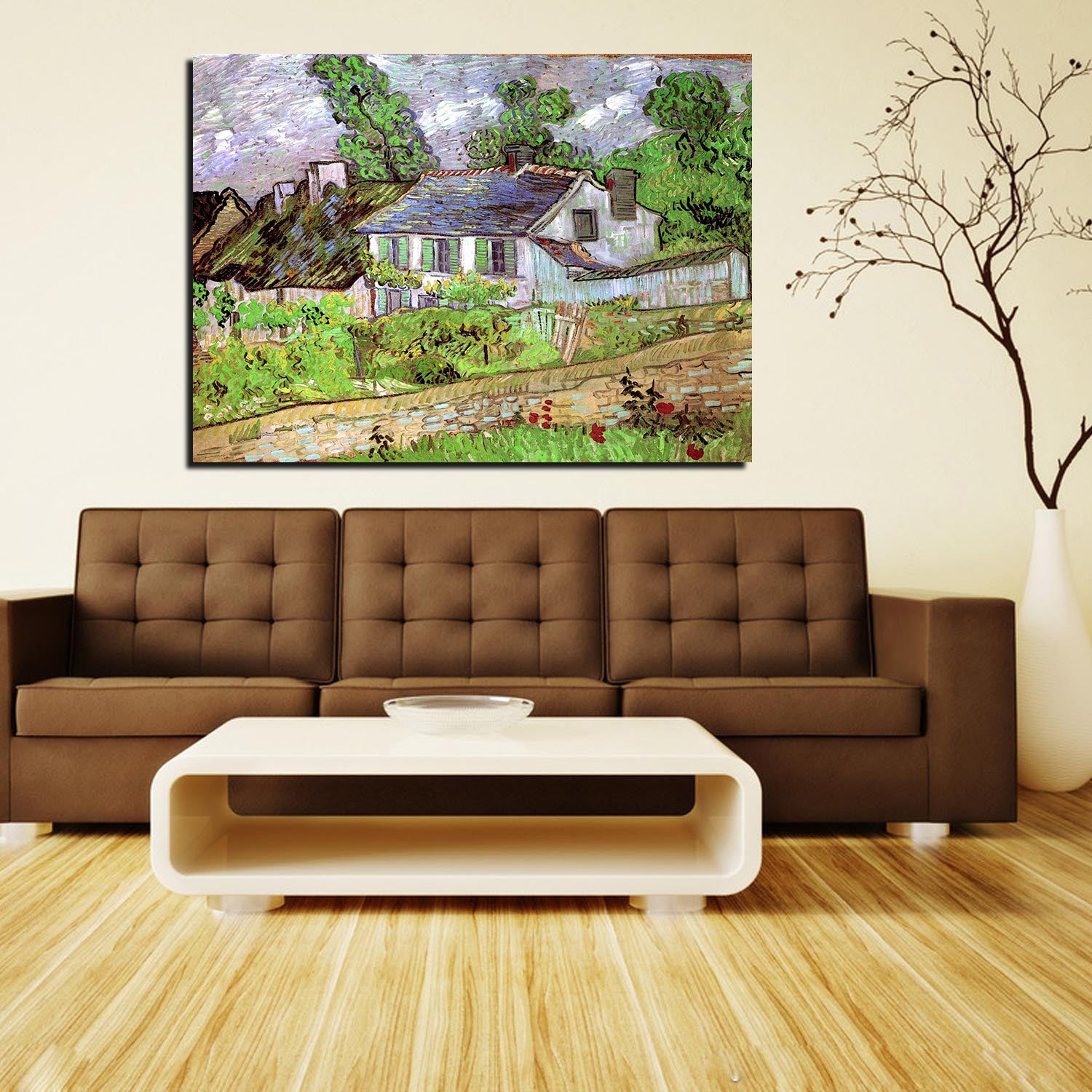 Houses in Auvers 2 Canvas Art