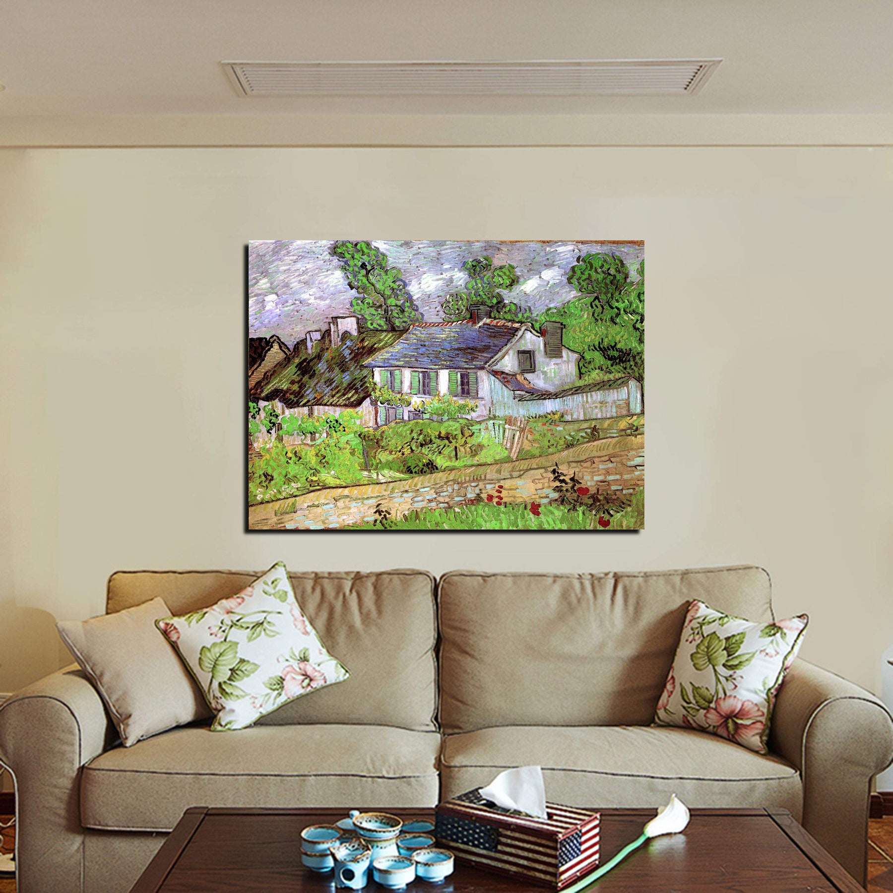 Houses in Auvers 2 Canvas Art