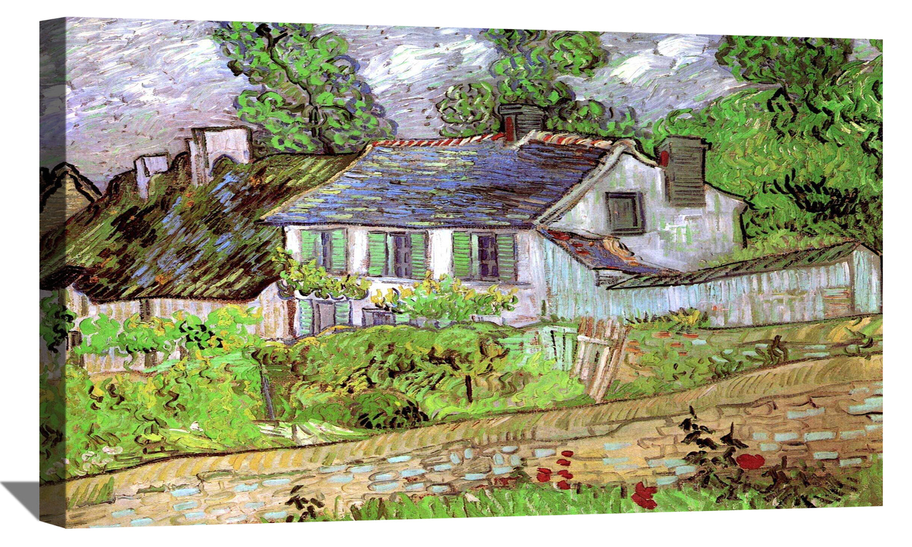 Houses in Auvers 2 Canvas Art