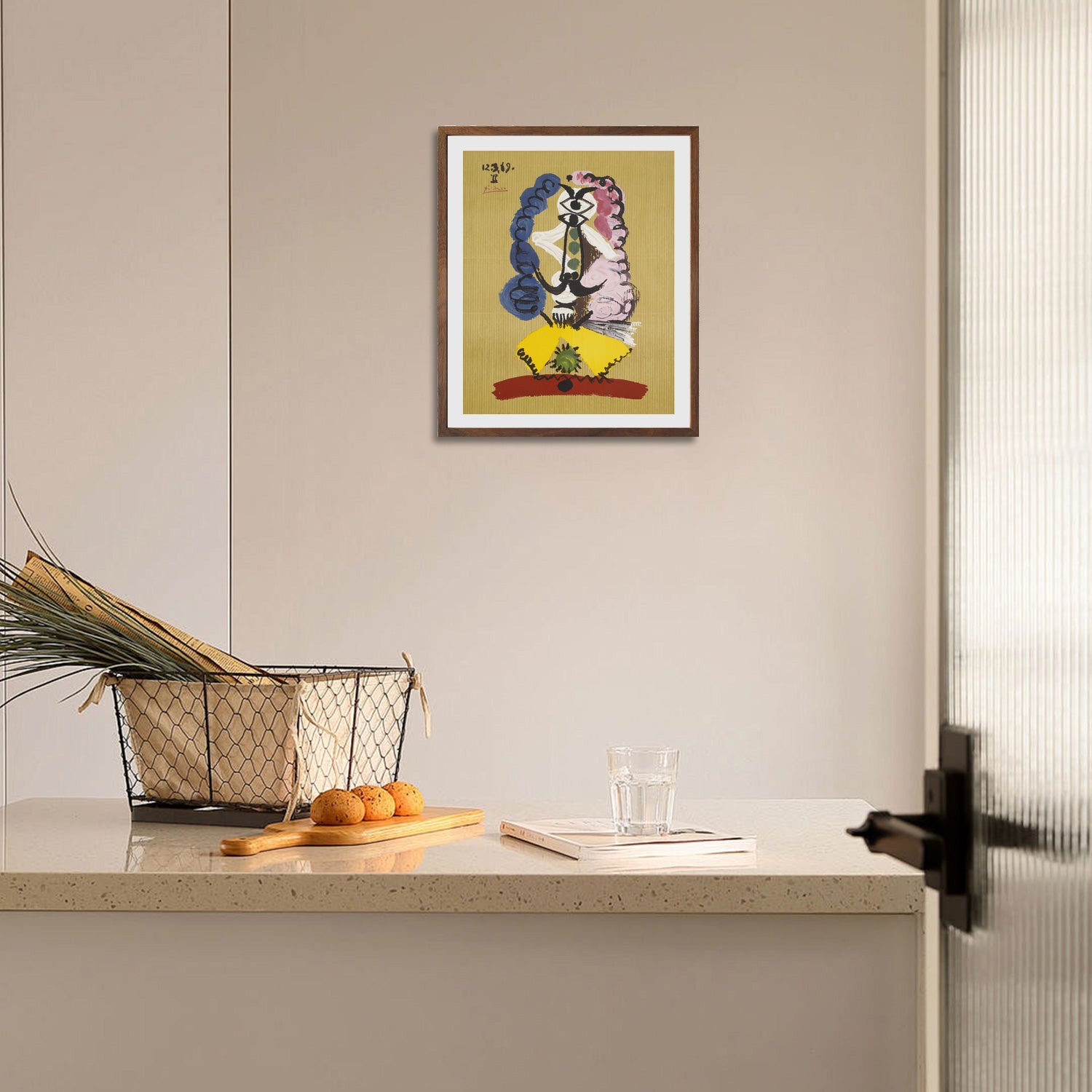 Pablo Picasso Wall Art Imaginary Portrait Poster Framed Art