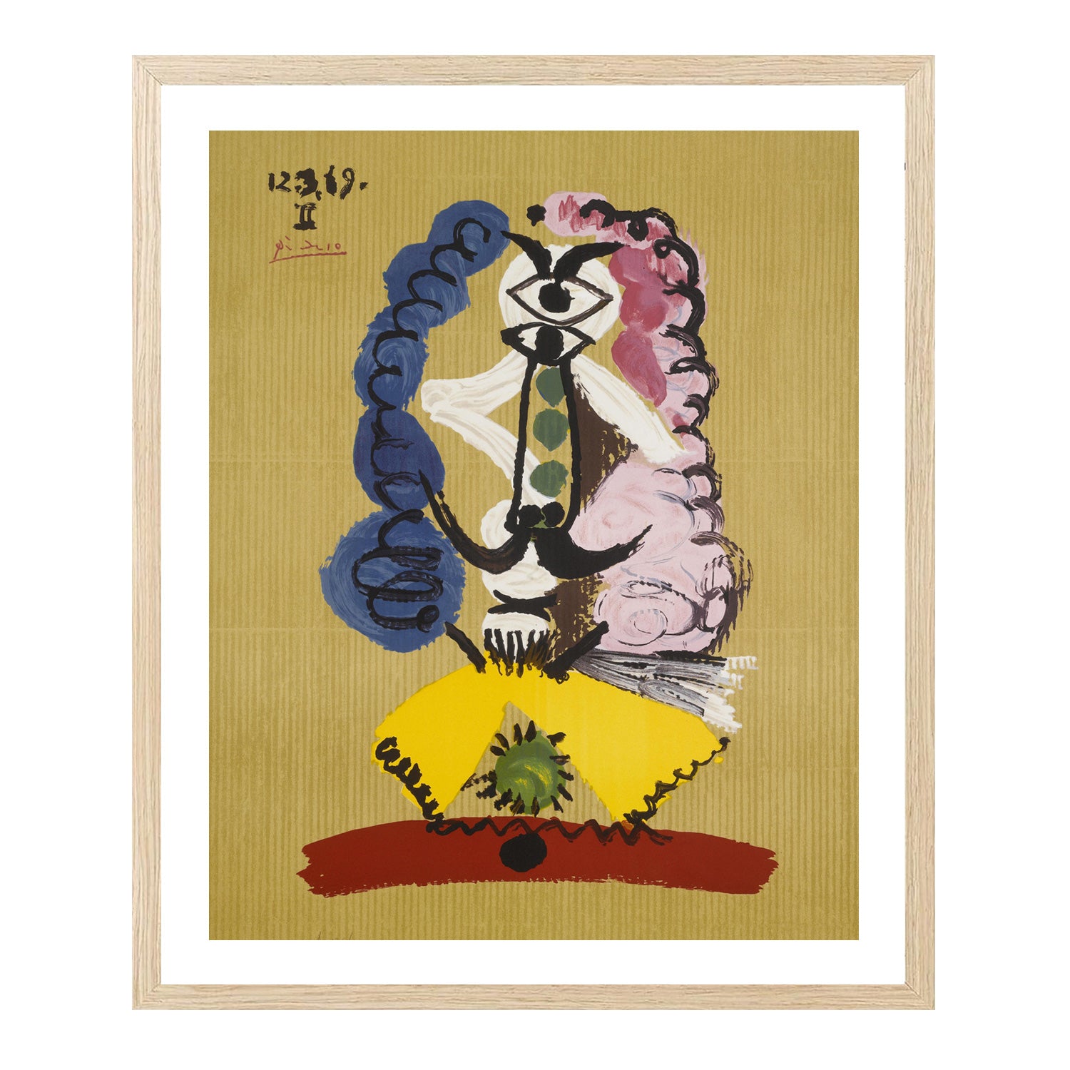 Pablo Picasso Wall Art Imaginary Portrait Poster Framed Art