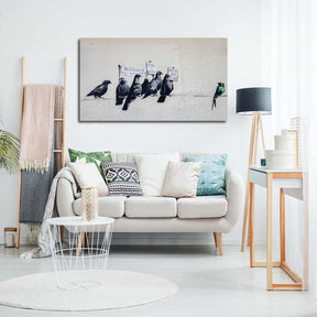 Immigration birds Canvas Art