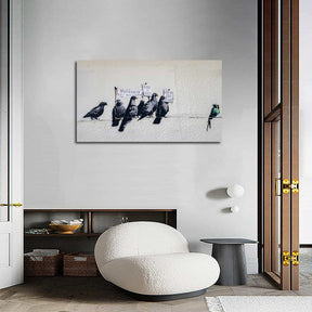 Immigration birds Canvas Art