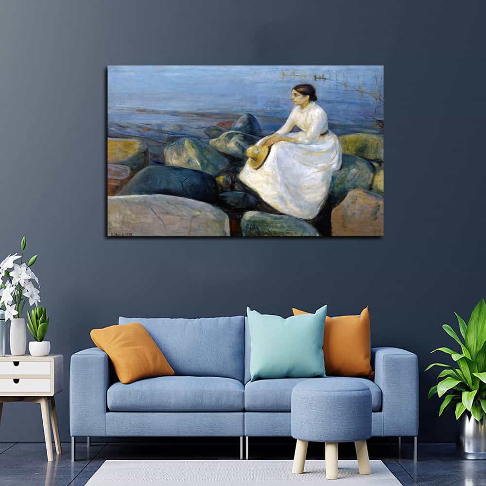 Inger On The Beach Canvas Art
