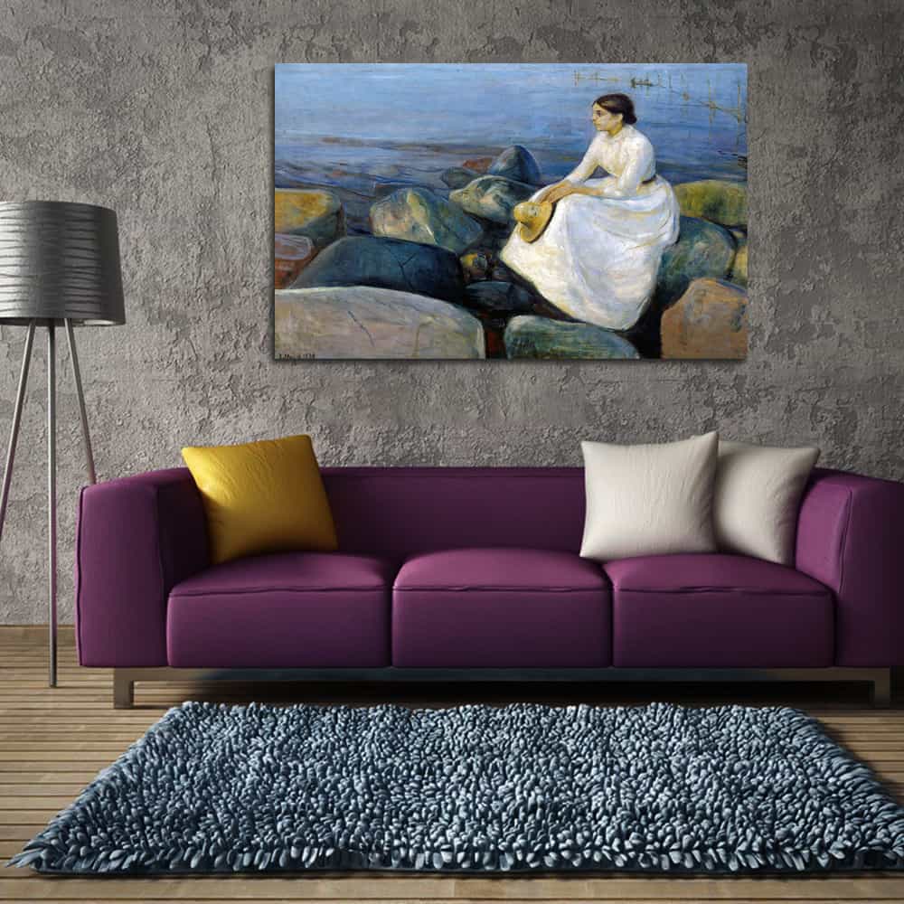 Inger On The Beach Canvas Art