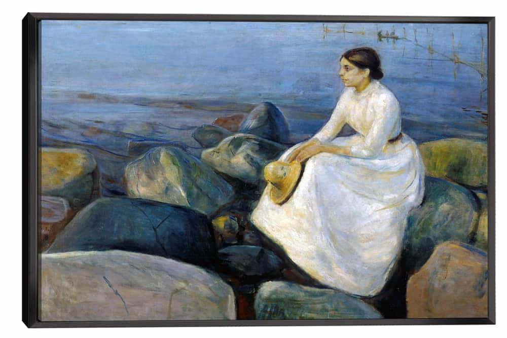 Inger On The Beach Canvas Art