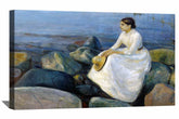 Inger On The Beach Canvas Art