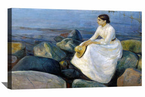 Inger On The Beach Canvas Art