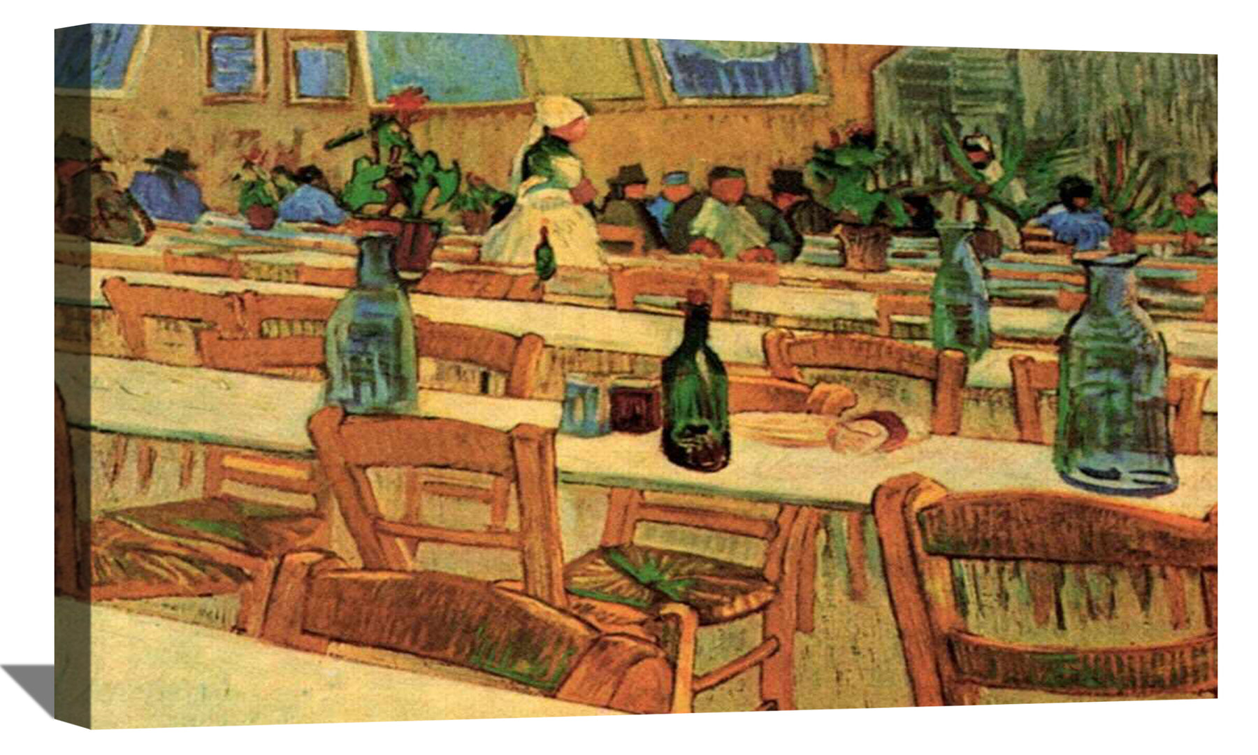 Interior Of The Restaurant Carrel In Arles Canvas Art