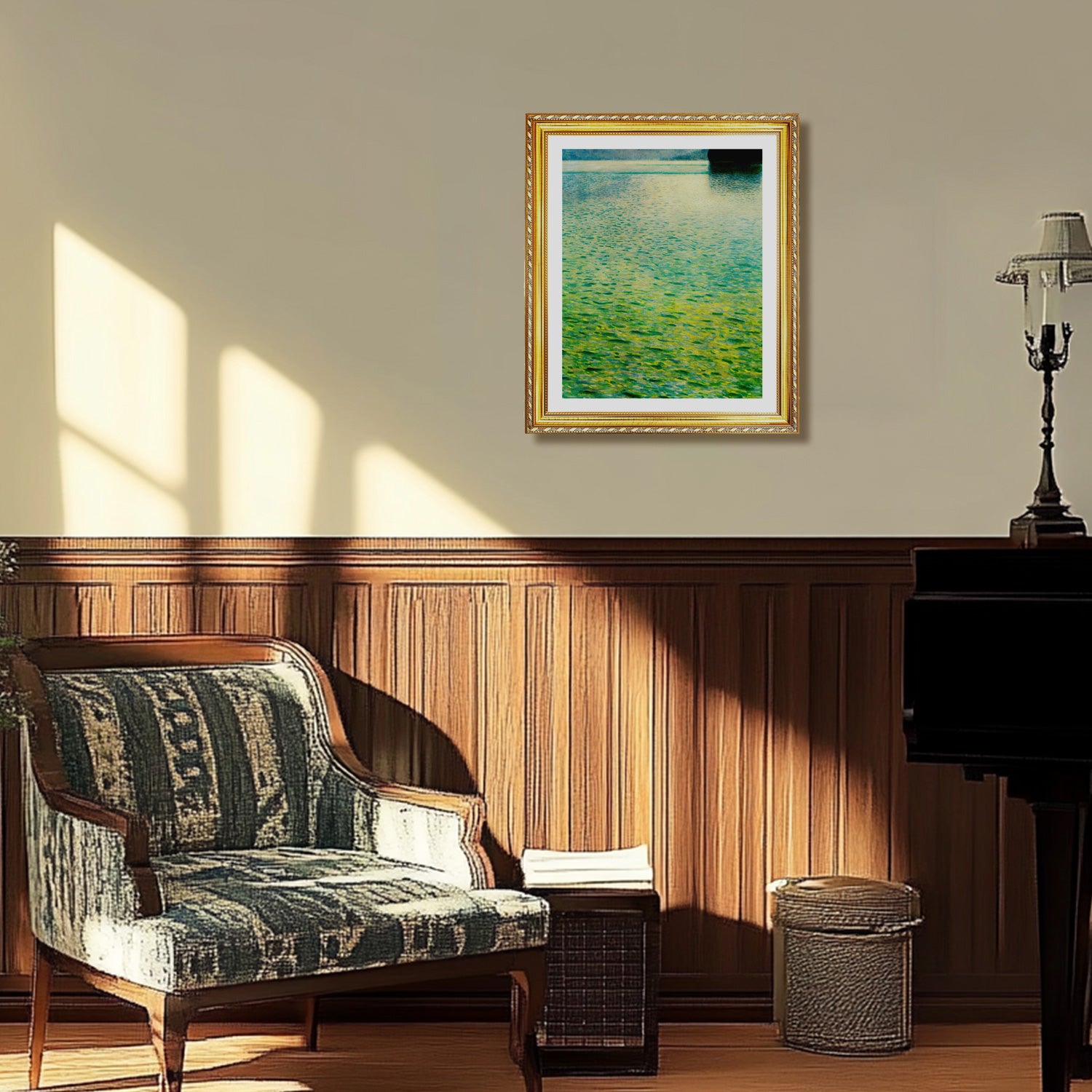 Gustav Klimt Wall Art Island On The Attersee Poster Framed Klimt Art