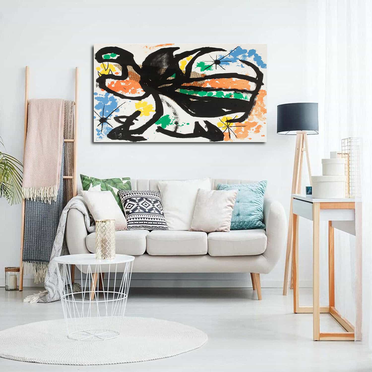 Signerad Med With Floral Seal Canvas Art