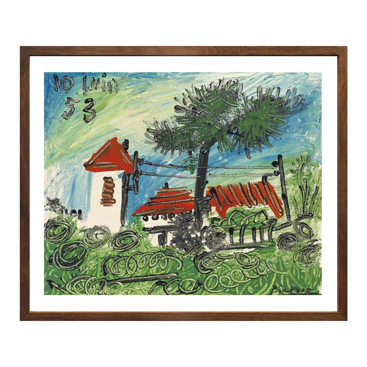 Pablo Picasso Wall Art La Galloise Poster Framed Art