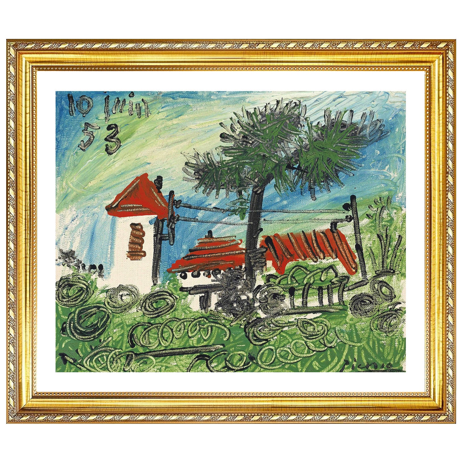 Pablo Picasso Wall Art La Galloise Poster Framed Art