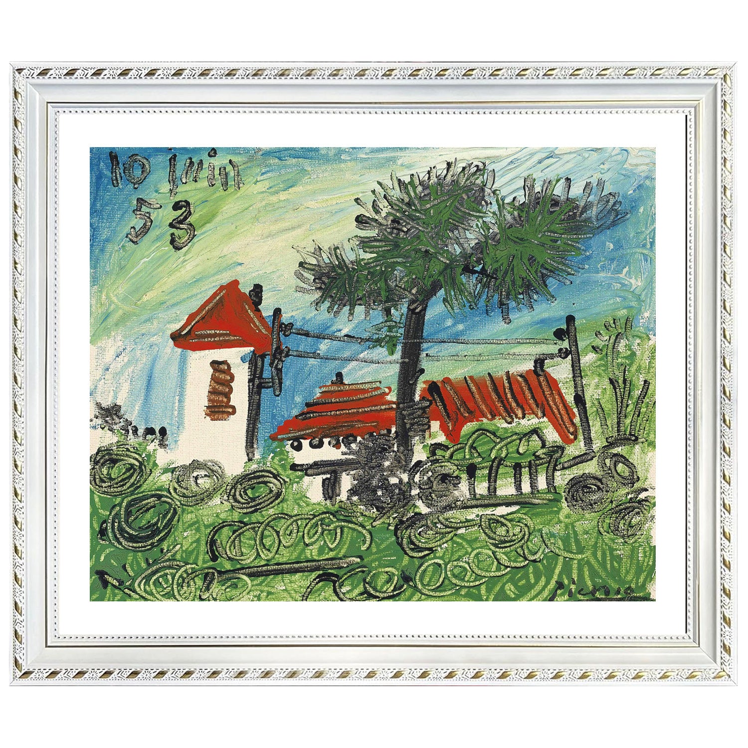 Pablo Picasso Wall Art La Galloise Poster Framed Art