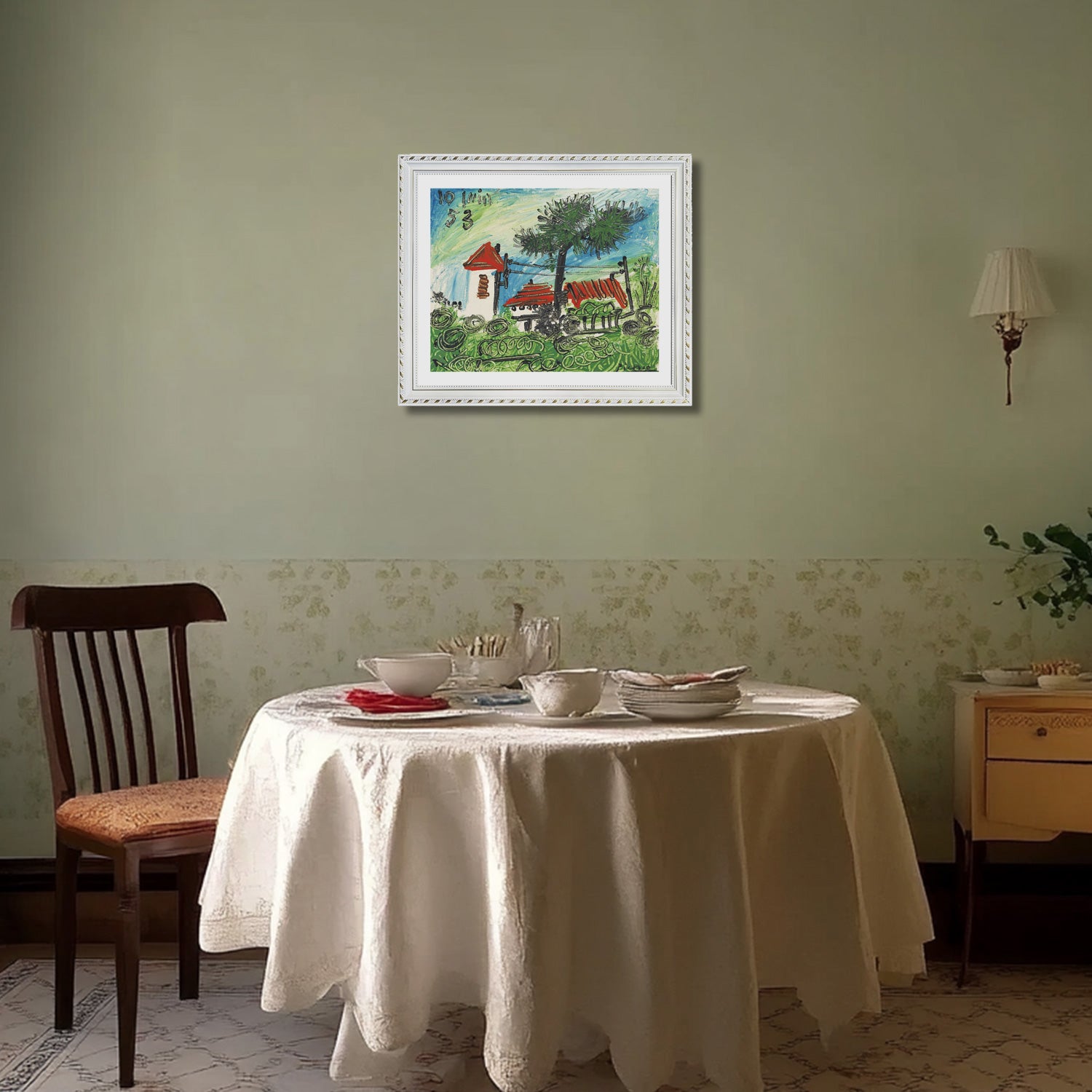 Pablo Picasso Wall Art La Galloise Poster Framed Art