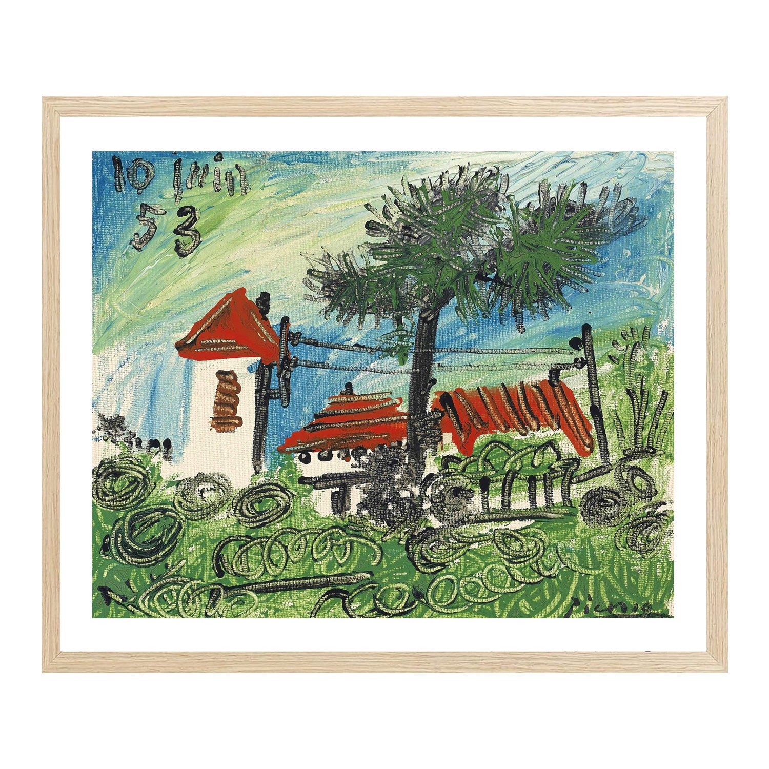 Pablo Picasso Wall Art La Galloise Poster Framed Art