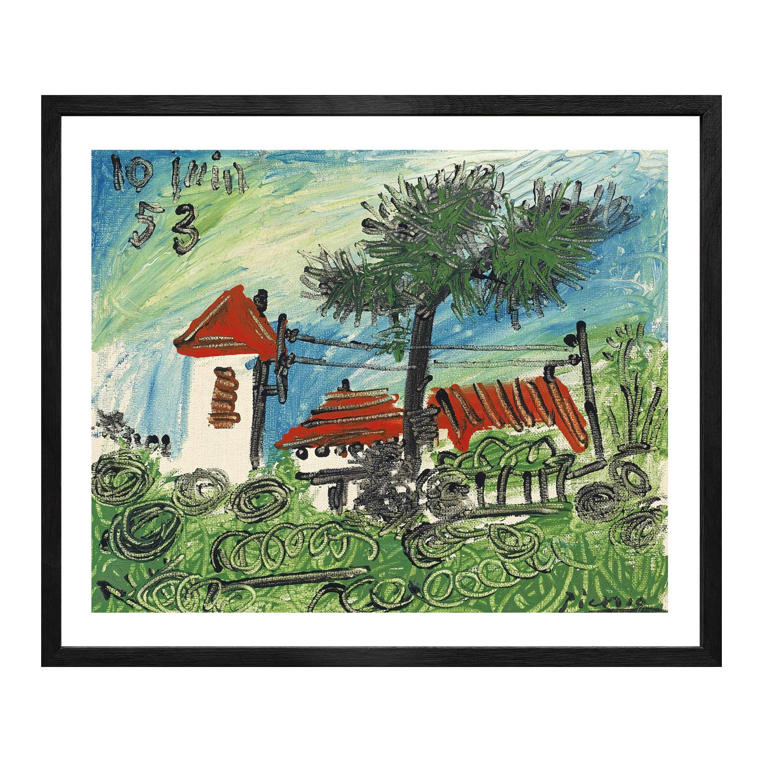 Pablo Picasso Wall Art La Galloise Poster Framed Art