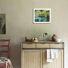 Claude Monet Wall Art La Grenouillere Poster Framed