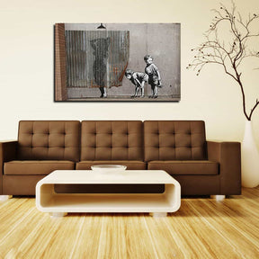 Lady Shower Canvas Art