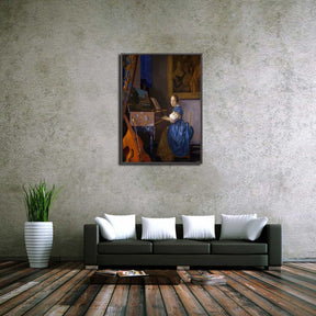 Lady Seated at a Virginal Canvas Art