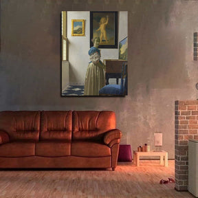 Lady Standing at a Virginal Canvas Art