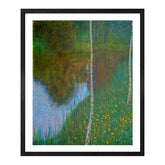 Gustav Klimt Wall Art Lakeside With Birch Trees Poster Framed Klimt Art
