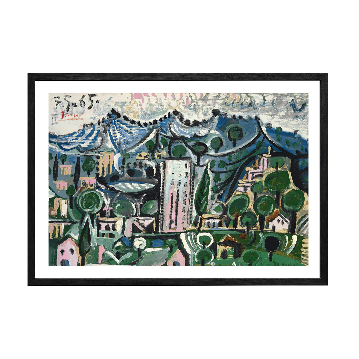 Pablo Picasso Wall Art The Landscape Poster Framed Art