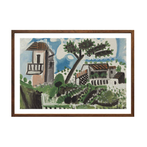 Pablo Picasso Wall Art Landscape Of Vallauris Poster Framed Art