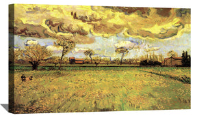 Landscape Under a Stormy Sky Canvas Art