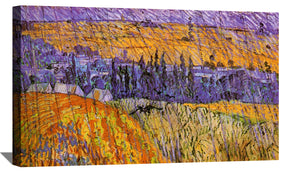Landscape At Auvers In The Rain Canvas Art