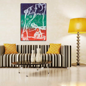 Blue Red Green Canvas Art