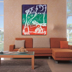 Blue Red Green Canvas Art