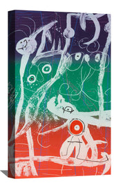 Blue Red Green Canvas Art