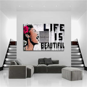 Life Is Beautiful Canvas Art