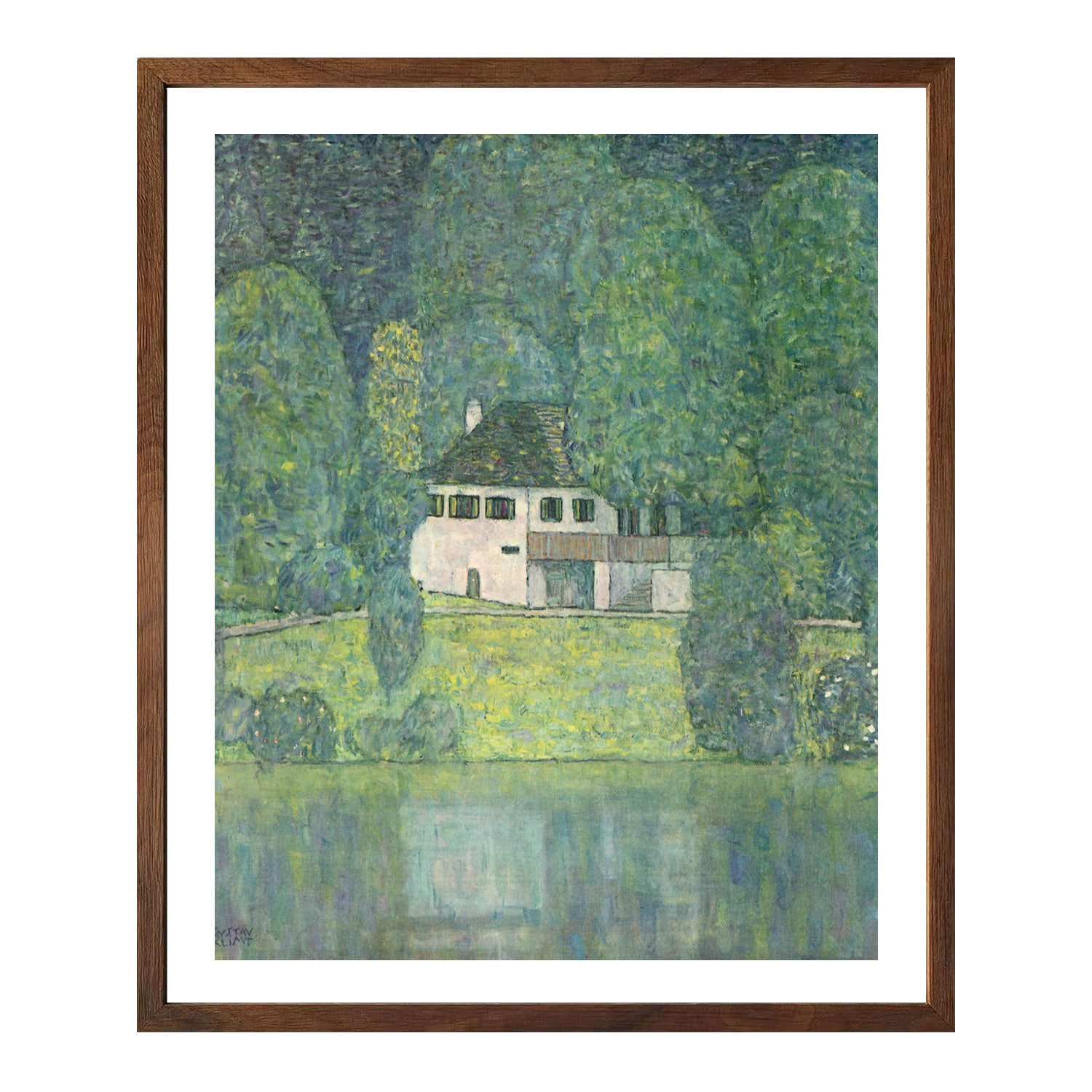 Gustav Klimt Wall Art Little House At The Attersee Poster Framed Klimt Art