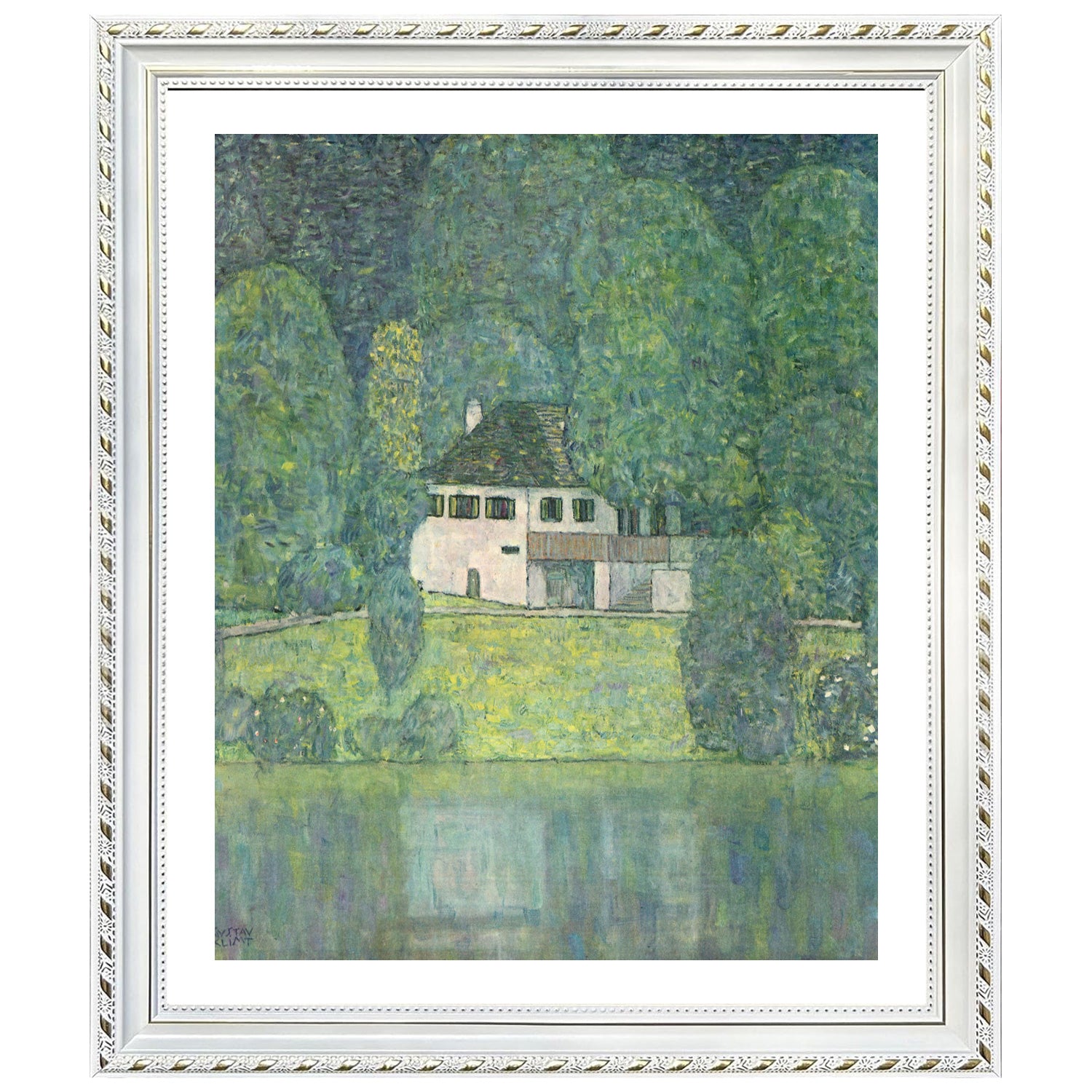 Gustav Klimt Wall Art Little House At The Attersee Poster Framed Klimt Art