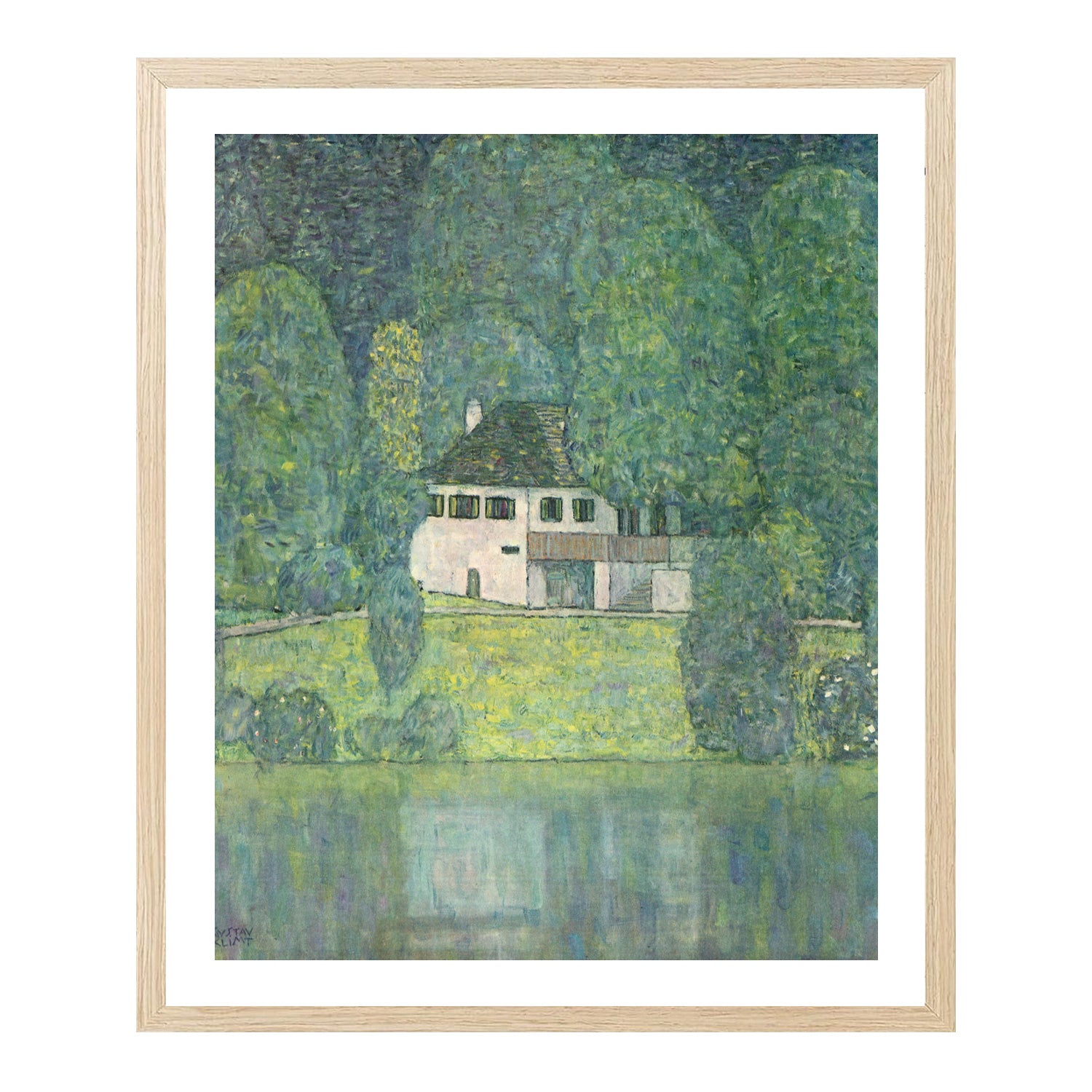 Gustav Klimt Wall Art Little House At The Attersee Poster Framed Klimt Art