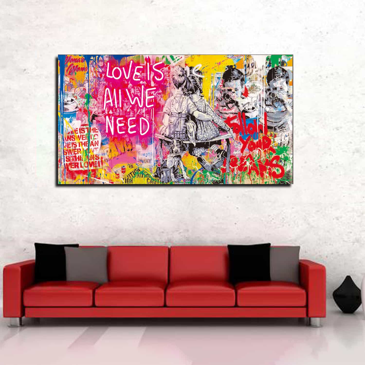 Love is All We Need Canvas Art