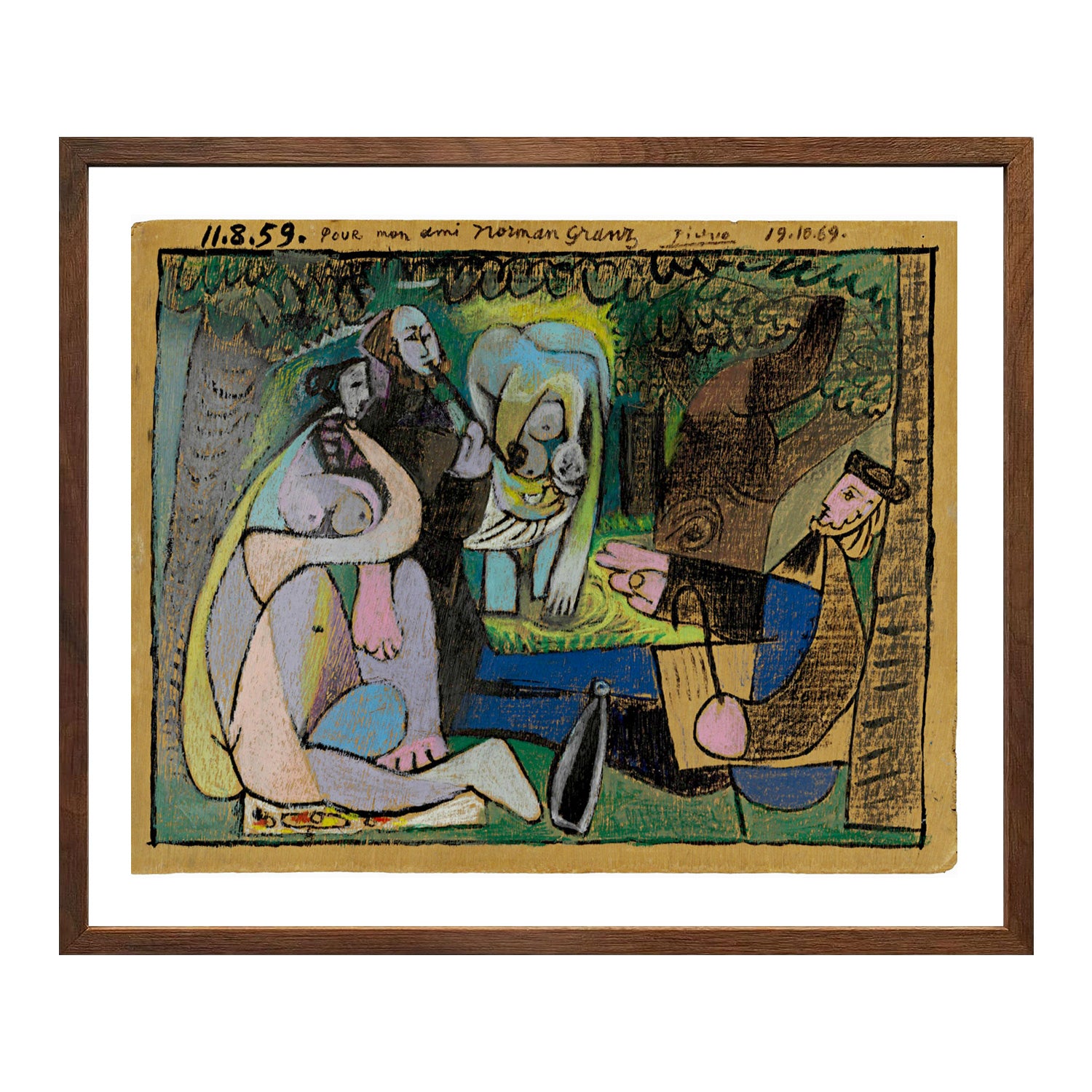 Pablo Picasso Wall Art Luncheon On The Grass Poster Framed Art