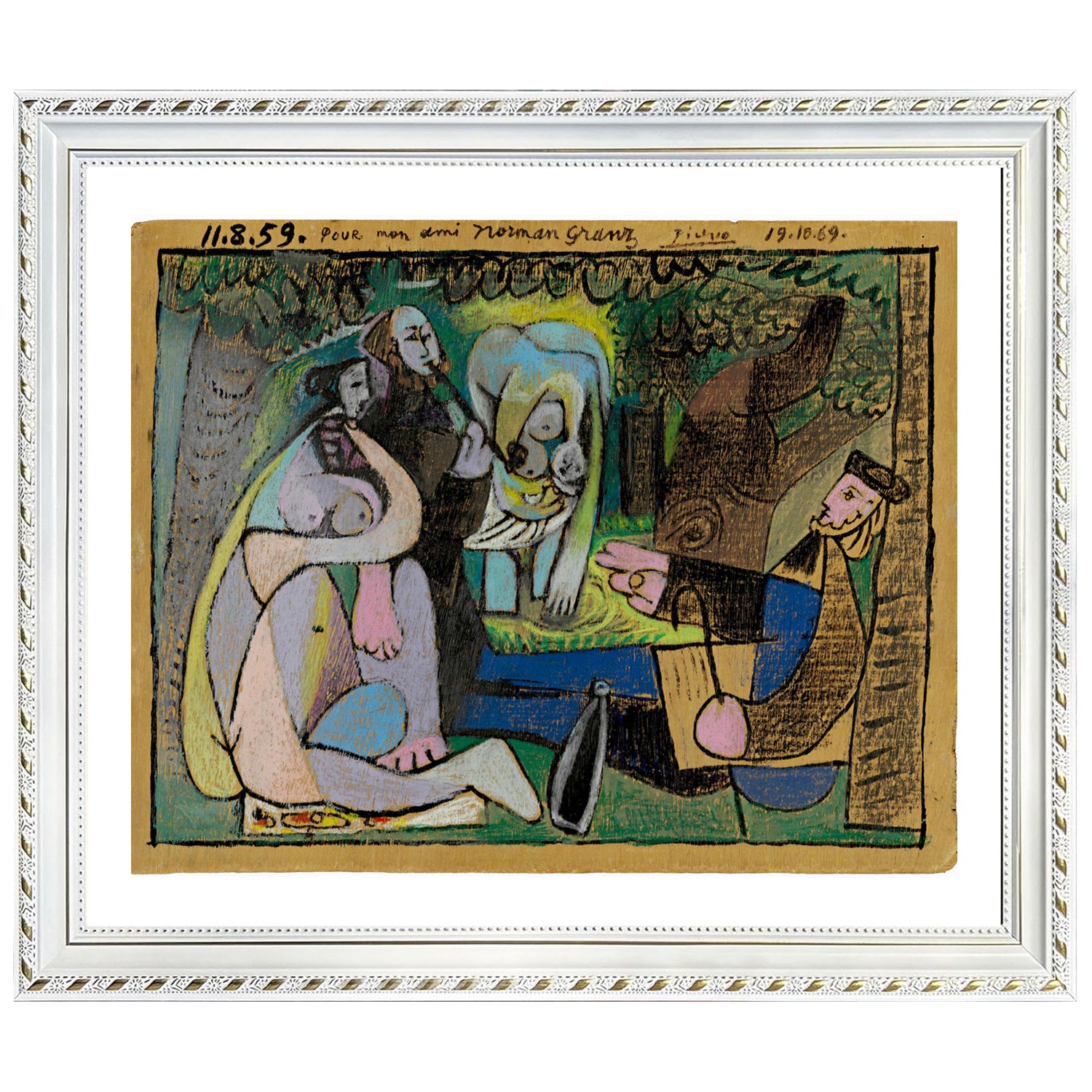 Pablo Picasso Wall Art Luncheon On The Grass Poster Framed Art